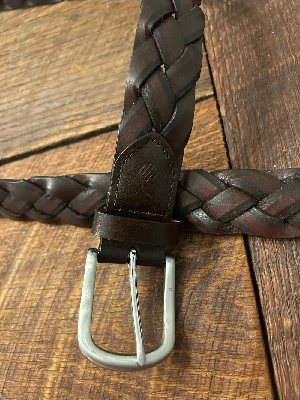 Johnston & Murphy braided leather belts. Men’s size 36
